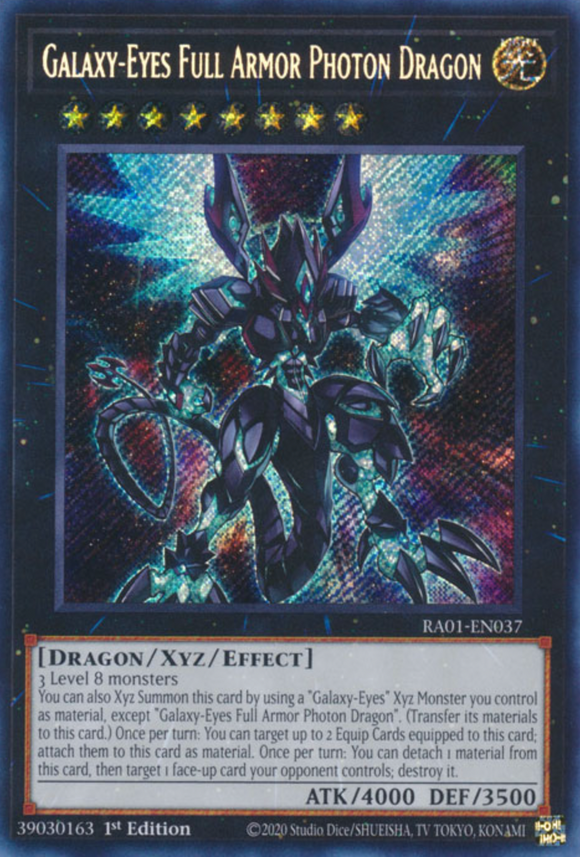 Galaxy-Eyes Full Armor Photon Dragon - RA01-EN037 - Secret Rare 1st Edition