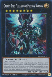 Galaxy-Eyes Full Armor Photon Dragon - RA01-EN037 - Super Rare 1st Edition