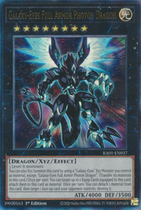 Galaxy-Eyes Full Armor Photon Dragon - RA01-EN037 - Ultimate Rare 1st Edition