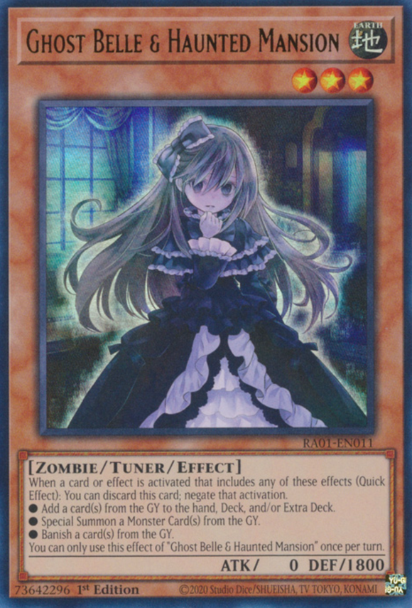 Ghost Belle & Haunted Mansion - RA01-EN011 - Ultra Rare 1st Edition
