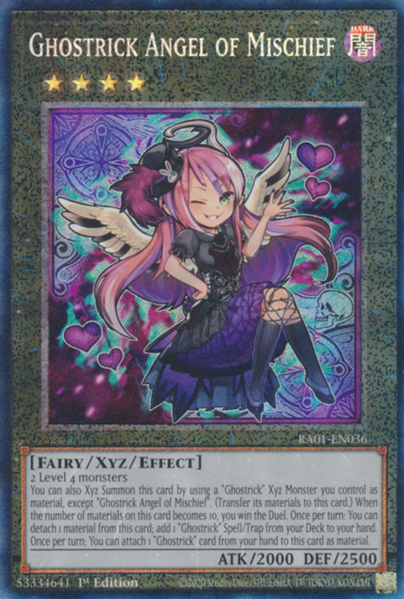 Ghostrick Angel of Mischief - RA01-EN036 - Collector's Rare 1st Edition