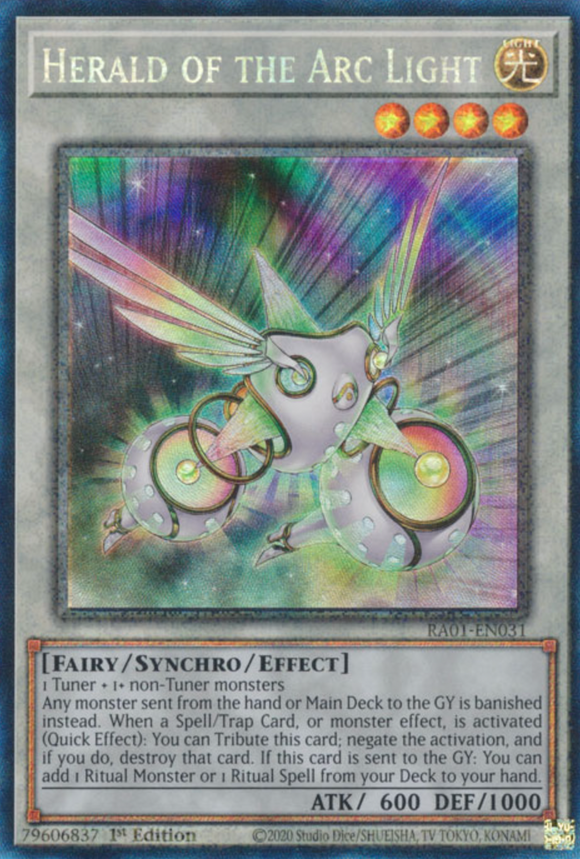 Herald of the Arc Light - RA01-EN031 - Collector's Rare 1st Edition