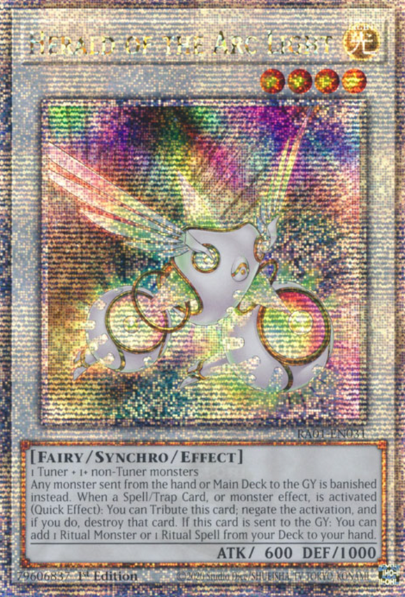 Herald of the Arc Light - RA01-EN031 - Quarter Century Secret Rare 1st Edition