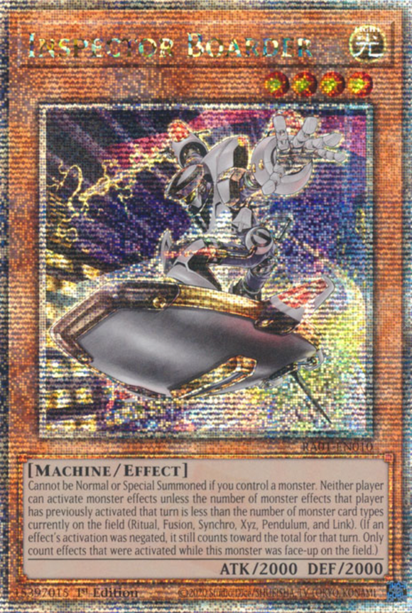 Inspector Boarder - RA01-EN010 - Quarter Century Secret Rare 1st Edition
