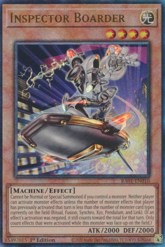 Inspector Boarder - RA01-EN010 - Ultimate Rare 1st Edition