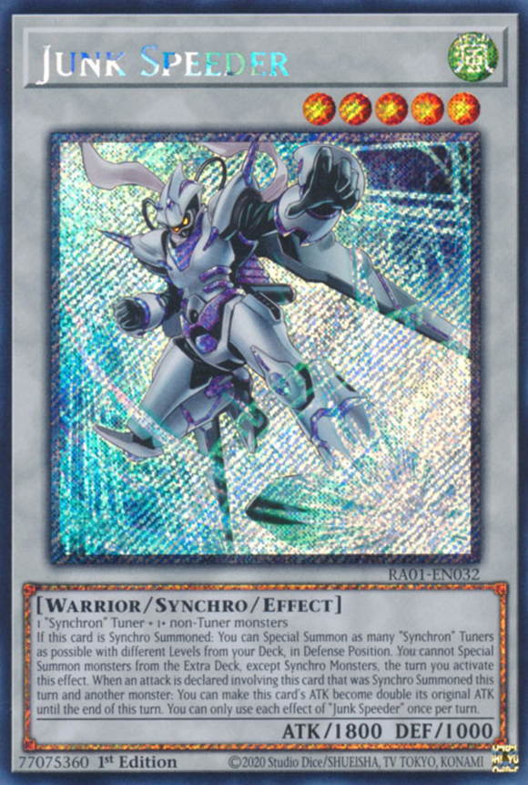 Junk Speeder - RA01-EN032 - Platinum Secret Rare 1st Edition