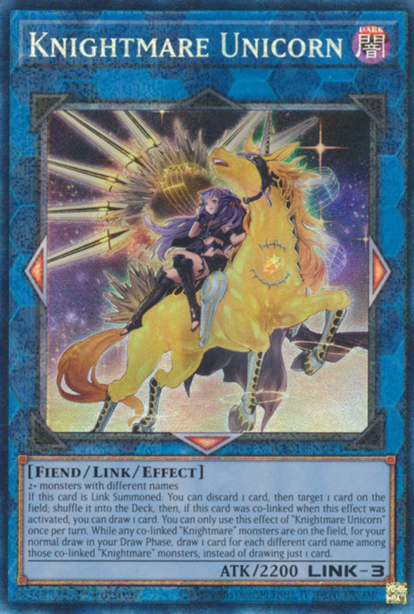 Knightmare Unicorn (Alt. Art) - RA01-EN043 - Collector's Rare 1st Edition