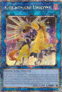 Knightmare Unicorn (Alt. Art) - RA01-EN043 - Quarter Century Secret Rare 1st Edition