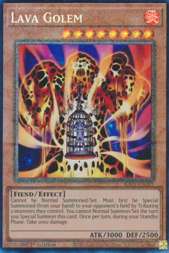 Lava Golem - RA01-EN001 - Collector's Rare 1st Edition