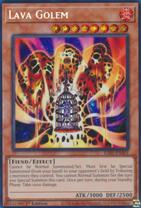 Lava Golem - RA01-EN001 - Secret Rare 1st Edition