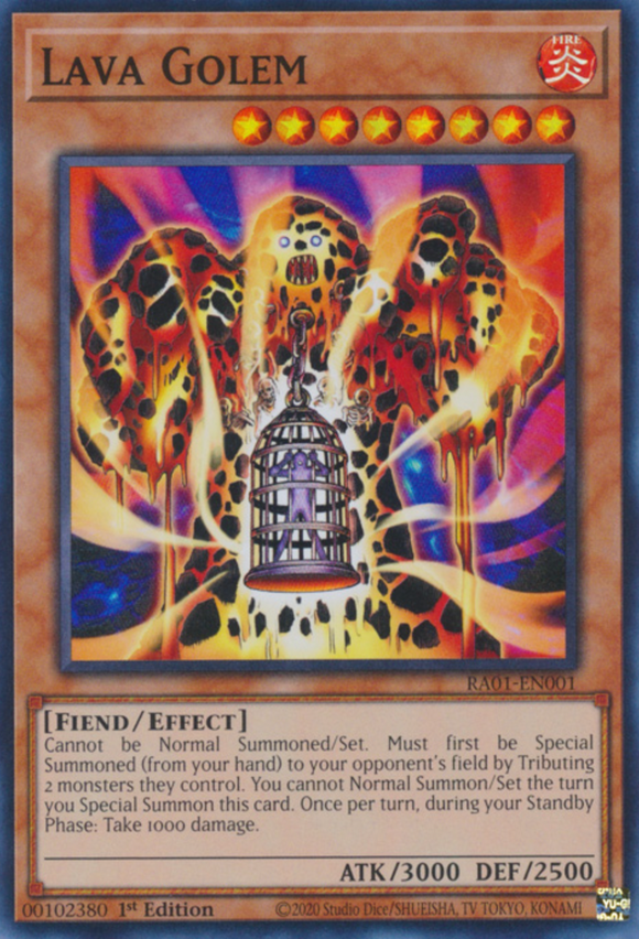 Lava Golem - RA01-EN001 - Super Rare 1st Edition