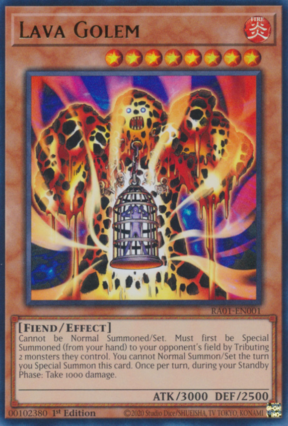 Lava Golem - RA01-EN001 - Ultra Rare 1st Edition