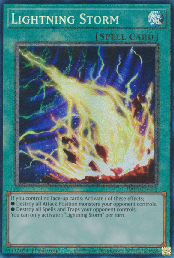 Lightning Storm - RA01-EN061 - Collector's Rare 1st Edition