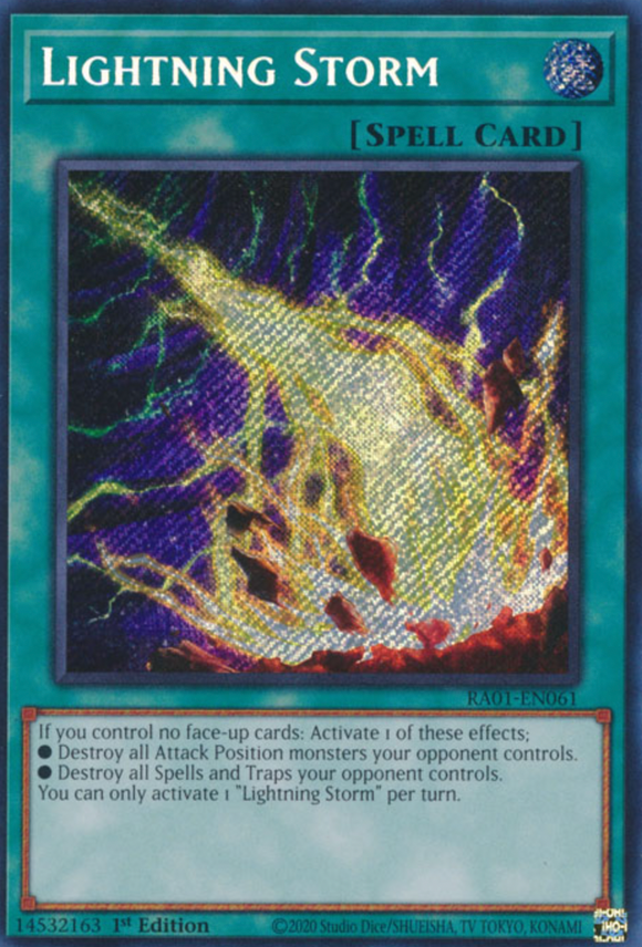 Lightning Storm - RA01-EN061 - Secret Rare 1st Edition
