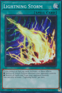 Lightning Storm - RA01-EN061 - Super Rare 1st Edition