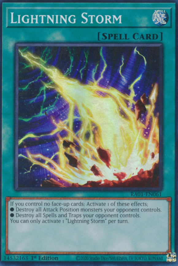 Lightning Storm - RA01-EN061 - Super Rare 1st Edition