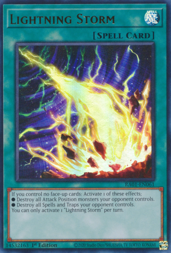 Lightning Storm - RA01-EN061 - Ultra Rare 1st Edition