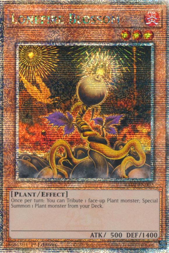 Lonefire Blossom - RA01-EN002 - Quarter Century Secret Rare 1st Edition