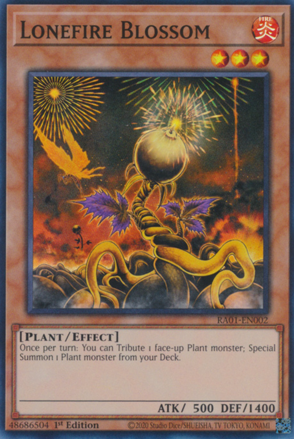 Lonefire Blossom - RA01-EN002 - Super Rare 1st Edition