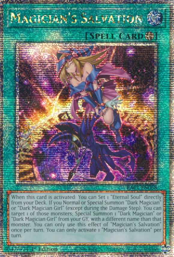 Magician's Salvation - RA01-EN068 - Quarter Century Secret Rare 1st Edition