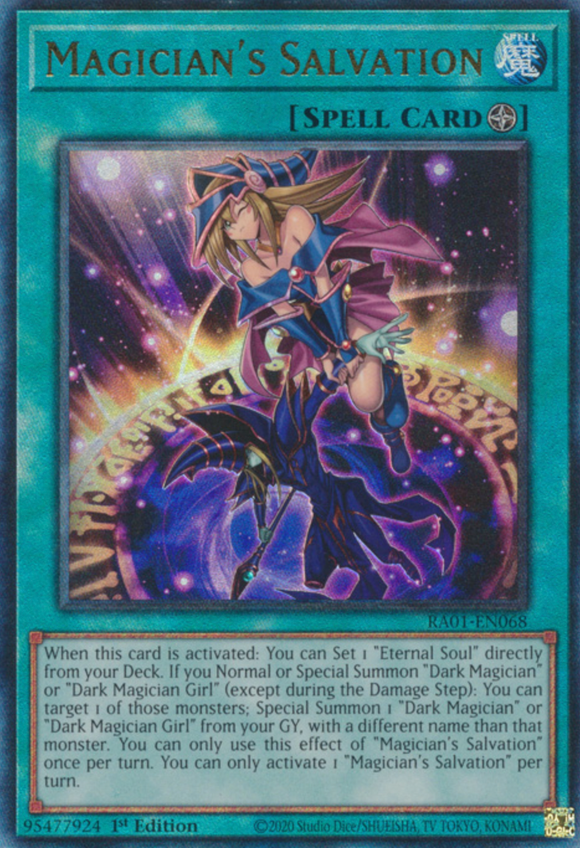 Magician's Salvation - RA01-EN068 - Ultimate Rare 1st Edition