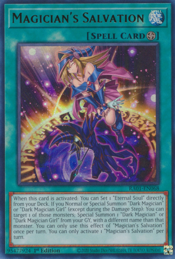 Magician's Salvation - RA01-EN068 - Ultra Rare 1st Edition