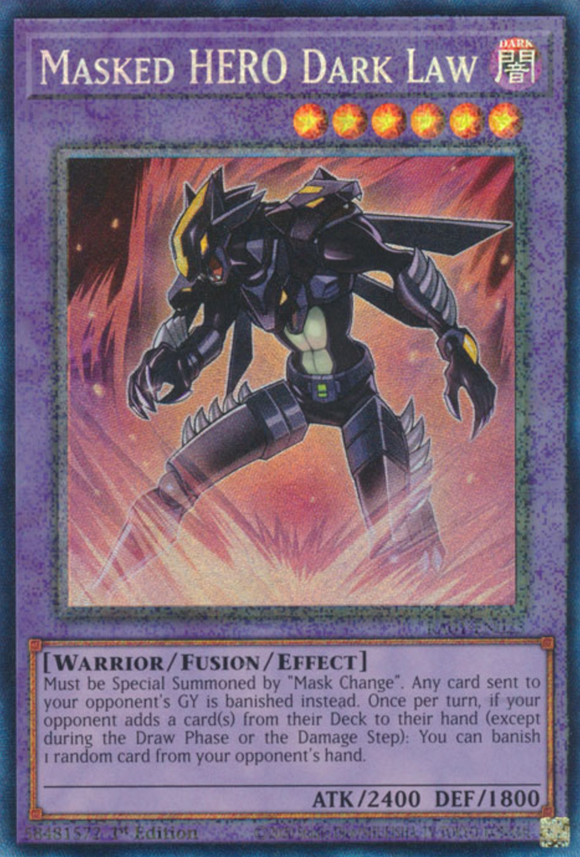 Masked HERO Dark Law - RA01-EN025 - Collector's Rare 1st Edition