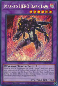Masked HERO Dark Law - RA01-EN025 - Secret Rare 1st Edition