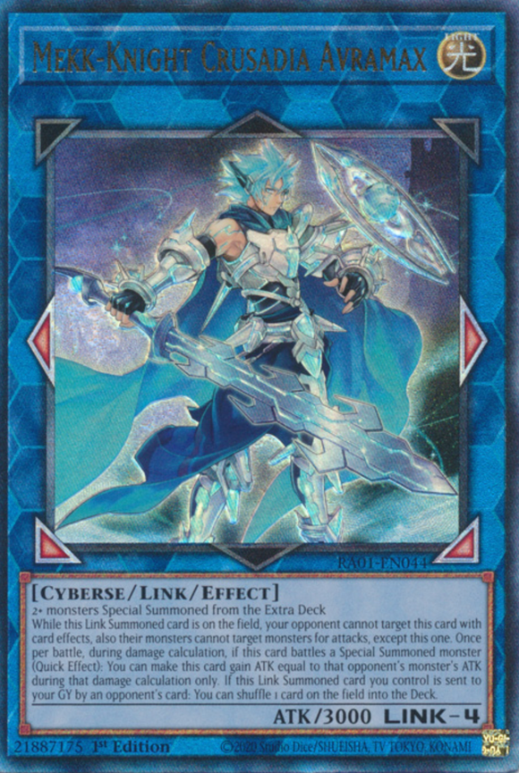 Mekk-Knight Crusadia Avramax - RA01-EN044 - Ultimate Rare 1st Edition