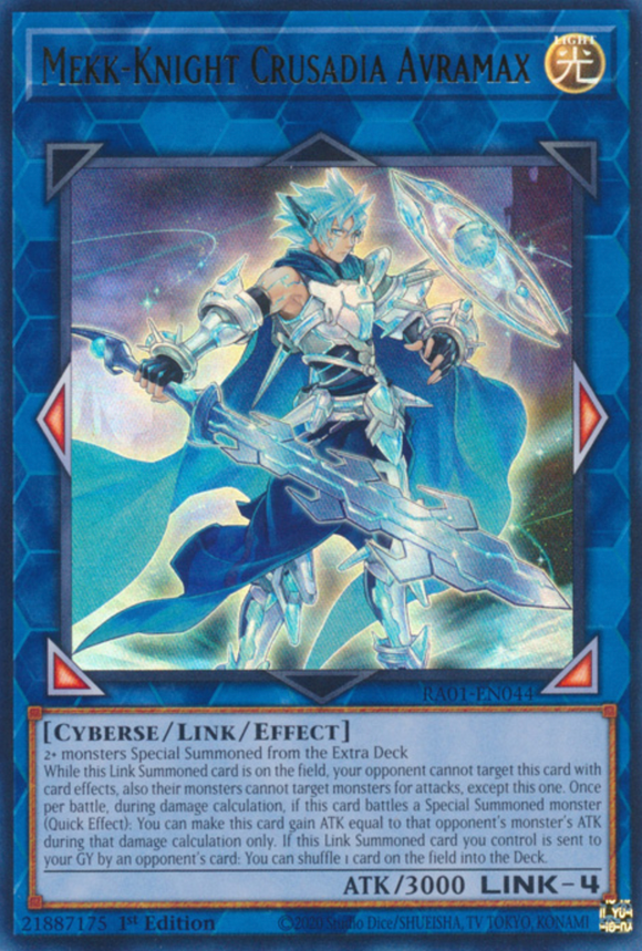 Mekk-Knight Crusadia Avramax - RA01-EN044 - Ultra Rare 1st Edition