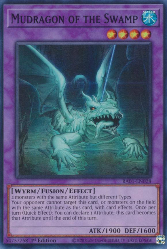 Mudragon of the Swamp - RA01-EN028 - Super Rare 1st Edition