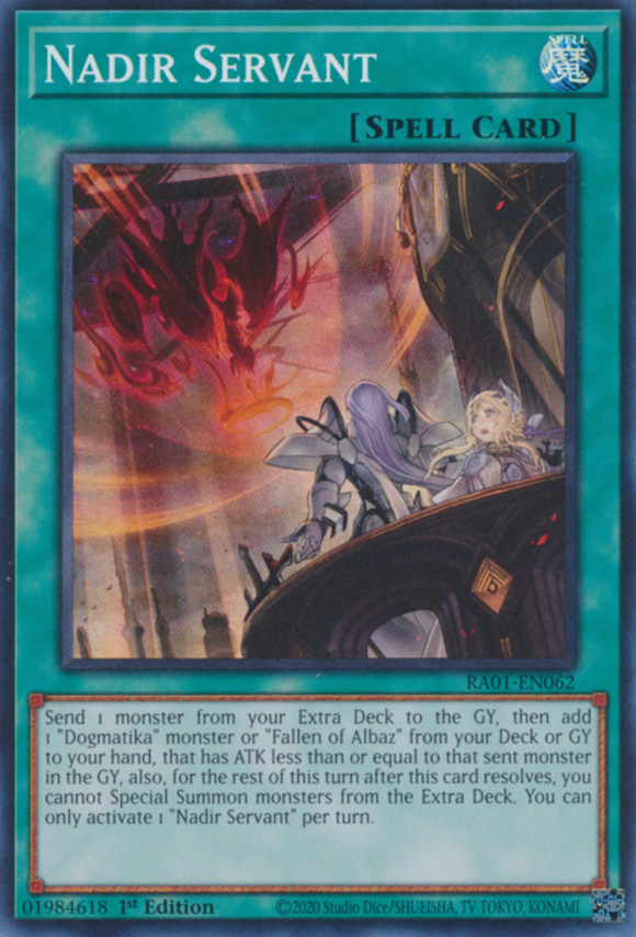 Nadir Servant - RA01-EN062 - Super Rare 1st Edition