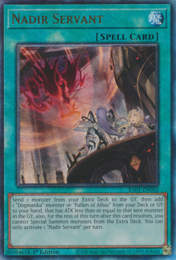 Nadir Servant - RA01-EN062 - Ultimate Rare 1st Edition