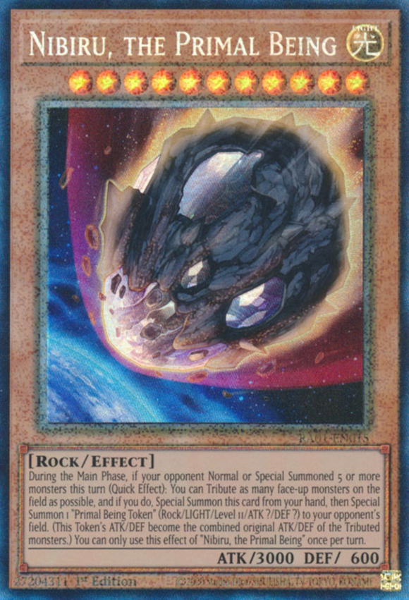 Nibiru, the Primal Being - RA01-EN015 - Collector's Rare 1st Edition