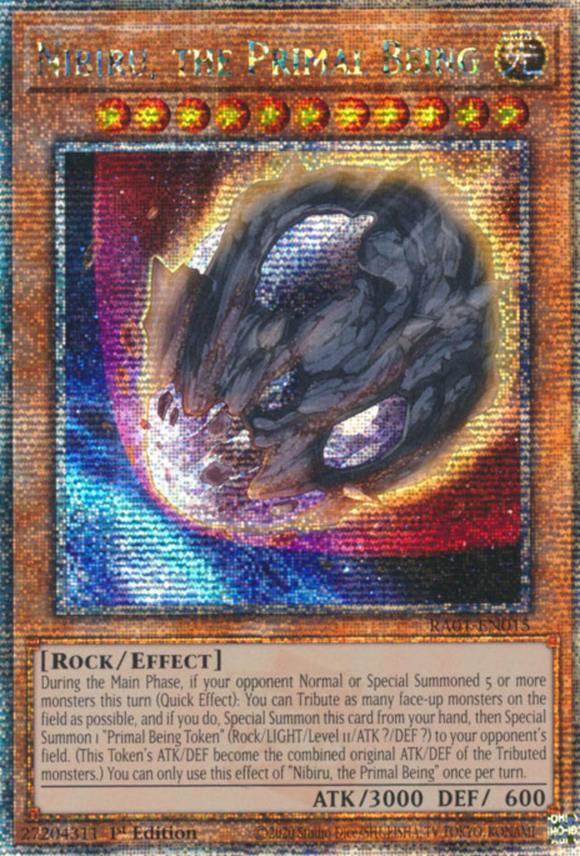 Nibiru, the Primal Being - RA01-EN015 - Quarter Century Secret Rare 1st Edition