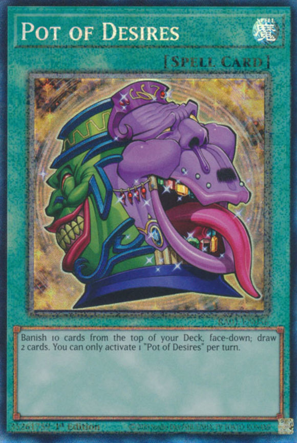 Pot of Desires - RA01-EN056 - Collector's Rare 1st Edition