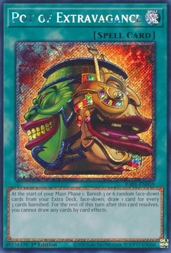 Pot of Extravagance - RA01-EN059 - Platinum Secret Rare 1st Edition