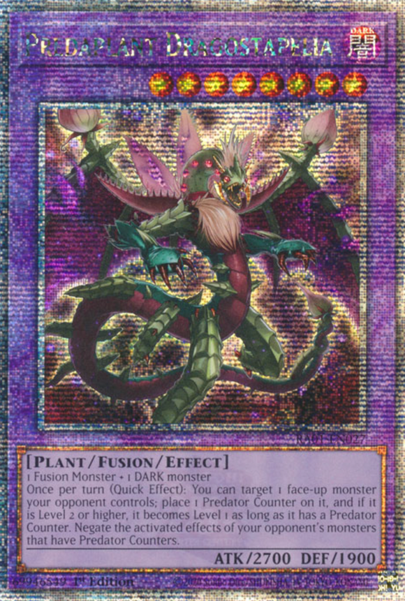 Predaplant Dragostapelia - RA01-EN027 - Quarter Century Secret Rare 1st Edition
