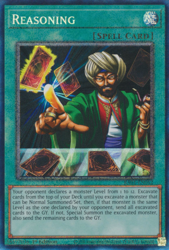 Reasoning - RA01-EN052 - Collector's Rare 1st Edition