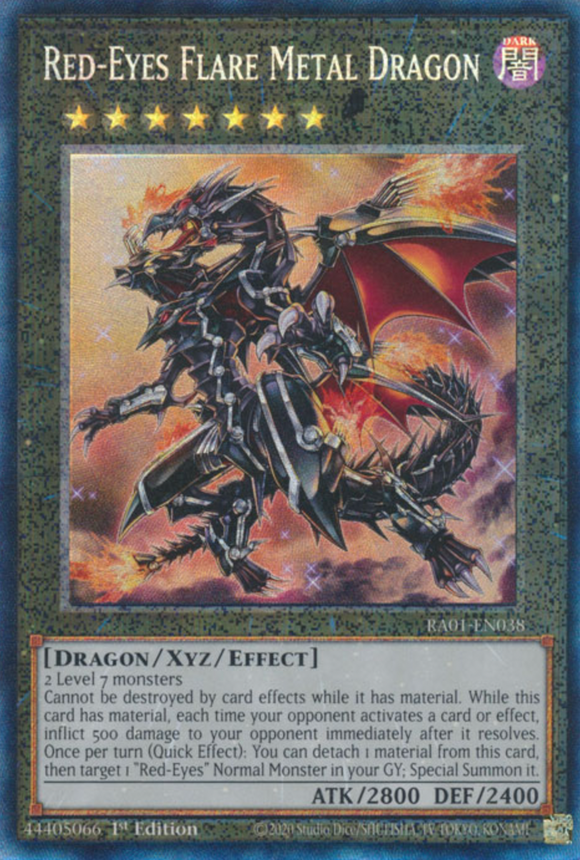 Red-Eyes Flare Metal Dragon - RA01-EN038 - Collector's Rare 1st Edition