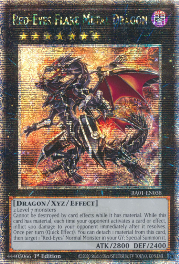 Red-Eyes Flare Metal Dragon - RA01-EN038 - Quarter Century Secret Rare 1st Edition