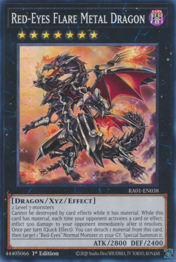 Red-Eyes Flare Metal Dragon - RA01-EN038 - Super Rare 1st Edition