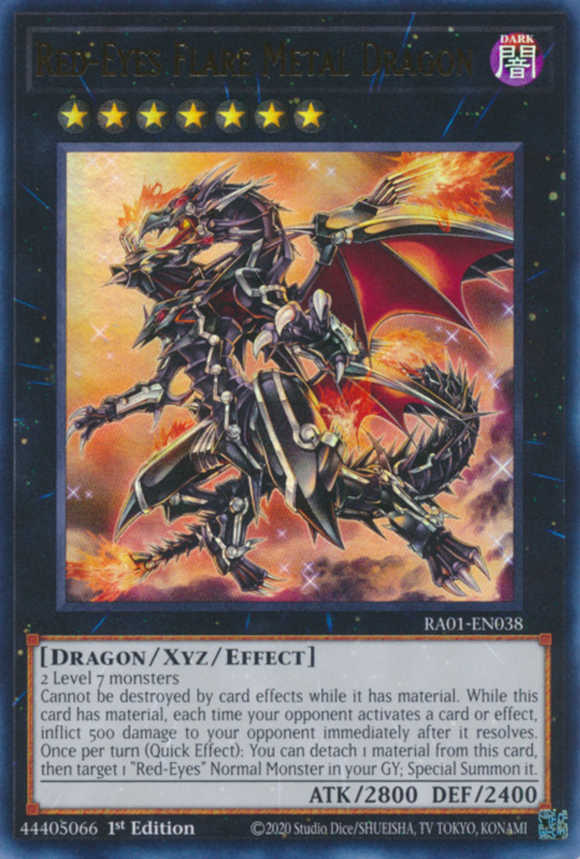 Red-Eyes Flare Metal Dragon - RA01-EN038 - Ultra Rare 1st Edition