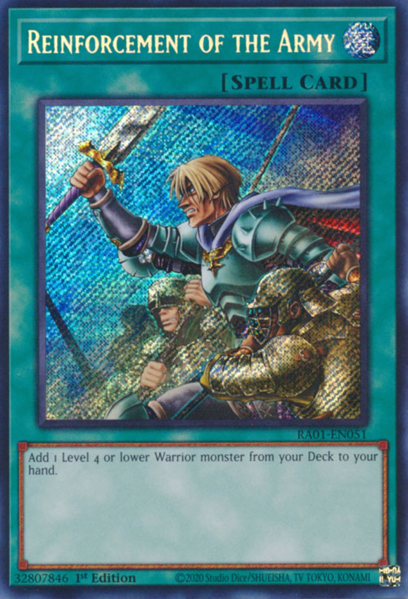 Reinforcement of the Army - RA01-EN051 - Secret Rare 1st Edition