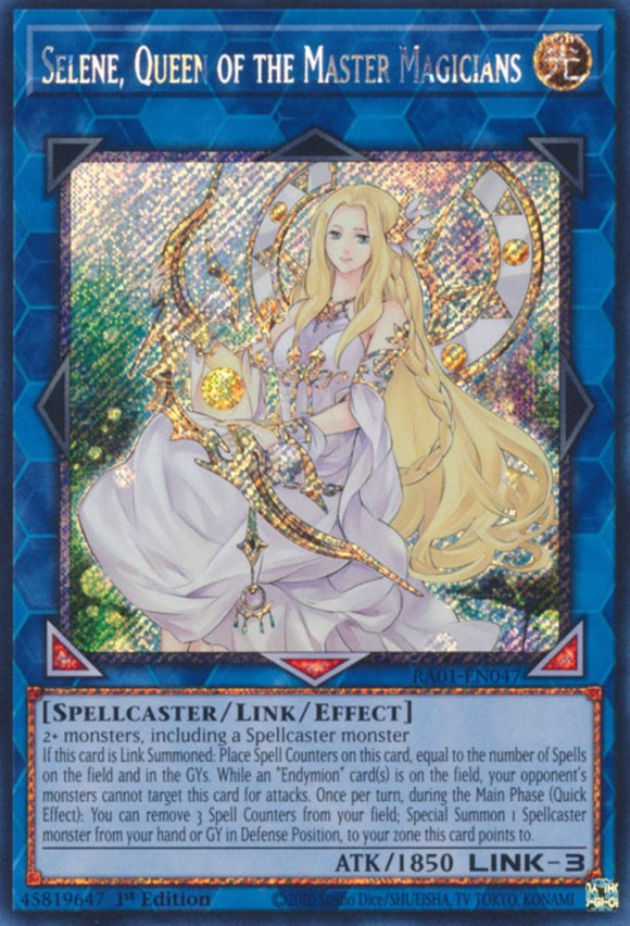 Selene, Queen of the Master Magicians - RA01-EN047 - Platinum Secret Rare 1st Edition
