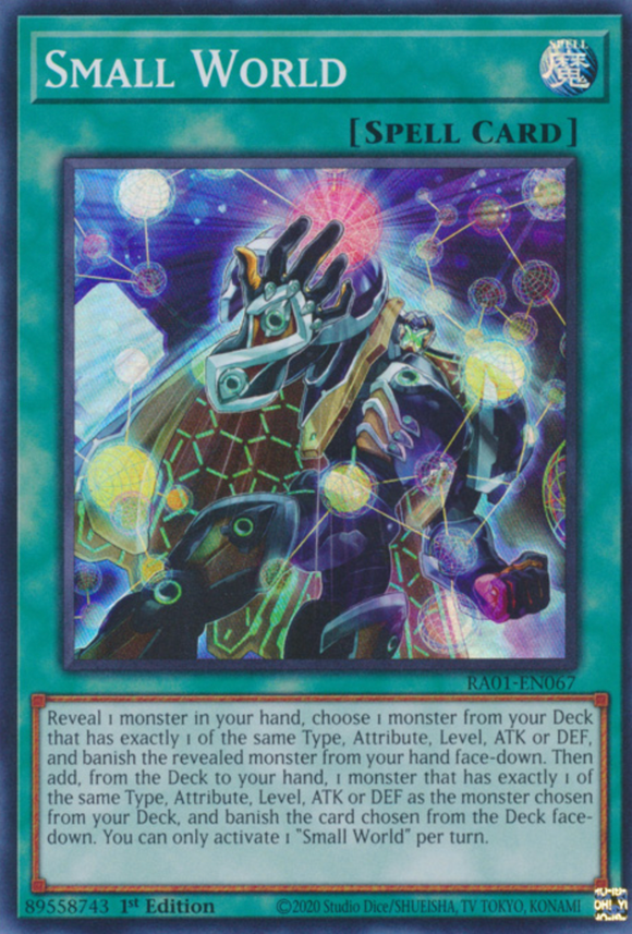 Small World - RA01-EN067 - Super Rare 1st Edition