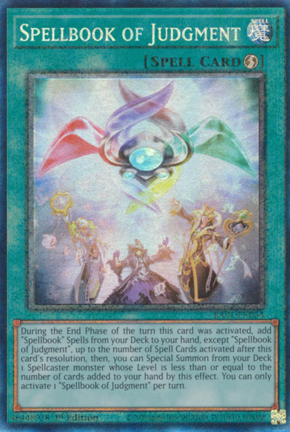 Spellbook of Judgment - RA01-EN054 - Collector's Rare 1st Edition