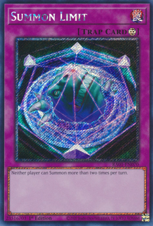 Summon Limit - RA01-EN070 - Platinum Secret Rare 1st Edition
