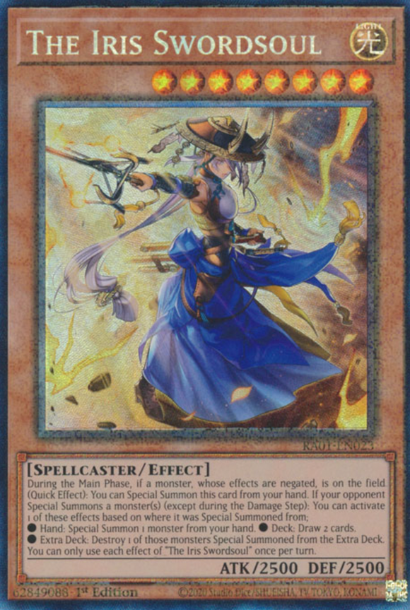 The Iris Swordsoul - RA01-EN023 - Collector's Rare 1st Edition