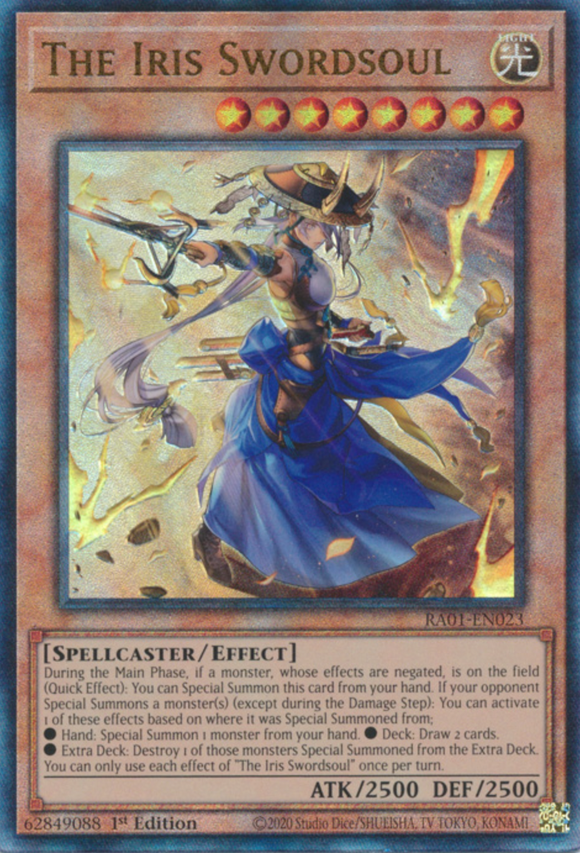 The Iris Swordsoul - RA01-EN023 - Ultimate Rare 1st Edition